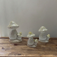 Décoration de table champignon coloré en céramique personnalisable pour figurines de printemps et de Pâques Objets décoratifs