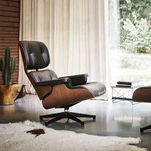 YIPJ Italian Sofa Chair Designer Single Swivel Lounge Chair Living Room Leather Office Chair