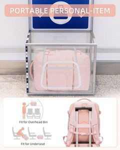 Puffy <b>Backpack</b>-<b>Flight</b> Approved Bag with Large Capacity Compartments for Organized Travel Everyday Use - Product Image 6