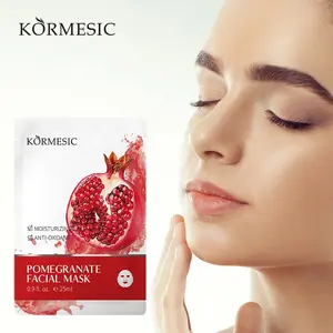 OEM KORMESIC beauty plumping face mask red pomegranate moisturizing lighting adult facial mask