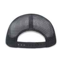 Gorra de camionero de estilo Richardson 112 con logotipo de parche de cuero de malla de algodón negro estructurado de moda de 6 paneles de alta calidad personalizada