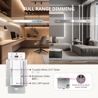 Controlador LED de Corriente Constante de Alta Calidad de 30W 60W 100W CCT + Atenuador 2 en 1, Controladores de Iluminación LED de CA de 120V con 5 Años de Garantía
