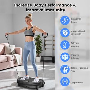 Plataforma <span class=keywords><strong>Vibratoria</strong></span> Electromagnética Vertical de 200W con Función de Música Conectada a la App, Fabricada <span class=keywords><strong>en</strong></span> Hierro ABS, para Gimnasio y Uso Doméstico, Venta al Por Mayor OEM - Product Image 5