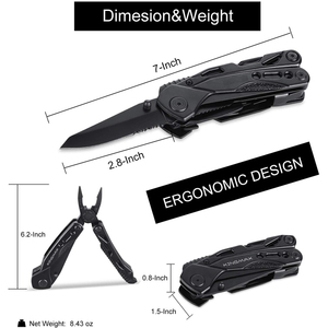 Bochen 15 Trong 1 Đa Chức Năng Kìm Với Nylon Pouch Dao Kích Thước Nhỏ Gọn Lửa Khởi Động Cắm Trại Săn Bắn Survival Công Cụ Kit Edc - Product Image 3