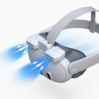 Ventilateur de refroidissement pour casque VR Meta Quest 3, système à double ventilateur avec sangle réglable, accessoire de soulagement de la pression