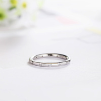 Bague de mariage en argent sterling italien 925 avec zircon cubique AAA et diamants sertie de bagues de couple plaquées rhodium de style gitan pour les fêtes