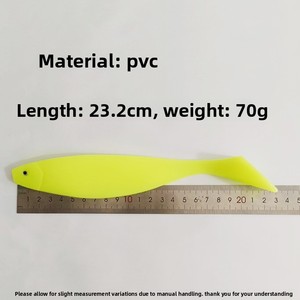 เหยื่อตก<span class=keywords><strong>ปลา</strong></span>ทะเล PVC ไบโอนิคแบบนิ่มหางใหญ่ 23 ซม. สำหรับตก<span class=keywords><strong>ปลา</strong></span>แบส ไม่มีตะขอ - Product Image 4