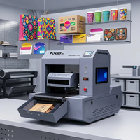 Imprimante numérique CMYK à passage unique pour boîtes en carton ondulé, sacs à pizza et emballages de courses