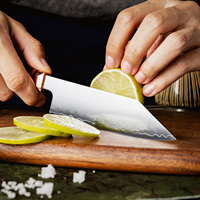Couteau de cuisine professionnel Bunka à 3 couches, cœur de coupe ZDP189, 5,5 pouces, couteaux Bunka japonais avec manche en bois d'Afrique Mkuruti