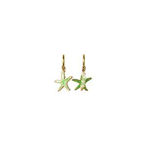 Starfish Drop <b>Earrings</b> Gold Plated Stainless Steel Sustainable Resistant Fashion Jewelry - Product Image 1