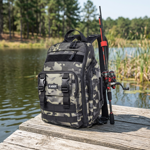 Mochila Bandolera Multifuncional Impermeable para Pesca, Bolsa de Pecho Táctica con Camuflaje, Equipo para Exteriores YUYUE FISHING MTS-167, Poliéster de Una Capa - Product Image 3