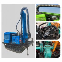 Foreuse de puits d'eau portable Shiyue entièrement hydraulique, à moteur diesel, 200 m, avec pompe à boîte de vitesses contrôlée par PLC et moteur à roulement