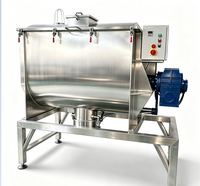 Mélangeur à ruban double spirale en acier inoxydable, agitateur de poudre sèche, capacité 200L, 4kW, pour aliments, engrais, détergents en poudre