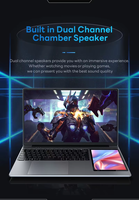 Ordinateur Portable Double Écran Win 11 15,6"+7" Tactile Économique, PC de Bureau 11e Génération pour Étudiants et Professionnels