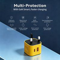 25W PD 3.0 Universelles Typ-C Dual-Port Netzteil mit 5V/3A 9V/2,7A Ausgängen, Mobiles Zubehör Großhandel für EU/US/UK Stecker