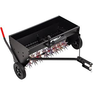 Buy-Wish traino Spiker seminatrice in acciaio tramoggia di semi a goccia fertilizzante spargitore di sale da giardino trattore per prato trasmettono Compost aeratori - Product Image 1