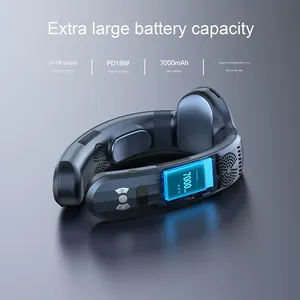 7000mAh ricaricabile personale Mini semiconduttore refrigerazione appesa ventola per collo <span class=keywords><strong>portatile</strong></span> di <span class=keywords><strong>raffreddamento</strong></span> e riscaldamento del collo - Product Image 3