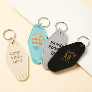 Engraved Zinc Alloy Hotel Keychain Custom Key Tag for Resort Villa Gift Wholesale - Product Image 4