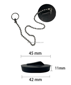40MM <strong>Kitchen</strong> Bathroom Silicone Rubber <strong>Sink</strong> <strong>Plug</strong> <strong>Kitchen</strong> Rubber <strong>Sink</strong> Stopper With Chain - Product Image 6