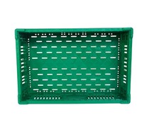 Avantage compétitif Caisse pliante en plastique Conteneur pliable Caisse de stockage de fruits et légumes pour supermarchés