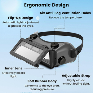 Casque de soudage solaire à obscurcissement automatique True Color / Lunettes de soudeur / Casque de protection contre l'arc électrique pour le soudage / Équipement - Product Image 3