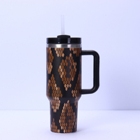 Gobelet isotherme personnalisé de 40 oz avec paille, en acier inoxydable 304, tasse de voiture isolée sous vide, mug d'eau portable pour voyage en extérieur, vente en gros