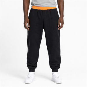 Pantalon de jogging ample et large pour homme, personnalisé, de haute qualité, 100% coton, style baggy sportif - Product Image 1