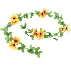 Decoraciones de Girasoles, Tira de Flores Artificiales Rectangular para Colgar en la Pared, Decoración Interior para Fiestas, Buena Calidad - Product Image 2