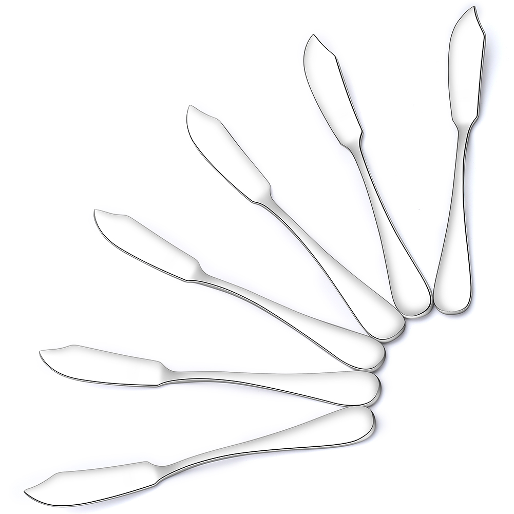 Оптовая продажа, металлический нож для сливочного сыра, набор для завтрака, ножи из нержавеющей стали для крема и джема