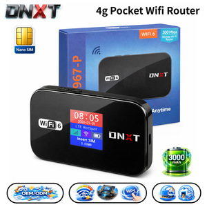 DNXT Modem WiFi Portatile WiFi6 Mini, Modem Wireless Tascabile WPS 3000mAh, Box WiFi Portatile Modalità AP per Auto e Viaggi - Product Image 1