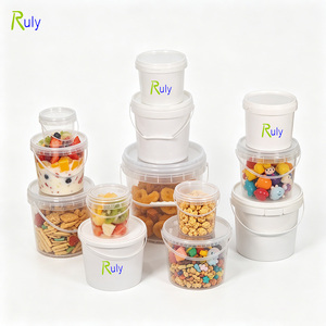 Seaux en Plastique de Qualité Alimentaire 1 L, 2 L, 2,5 L, 3 L, 4 L, 5 L, 10 L, 18 L, 20 L, 5 Gallons avec Poignée et Couvercle - Product Image 6