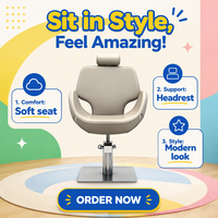 Fauteuil de massage professionnel pliable et ergonomique à rotation 360° pour salon de coiffure de luxe