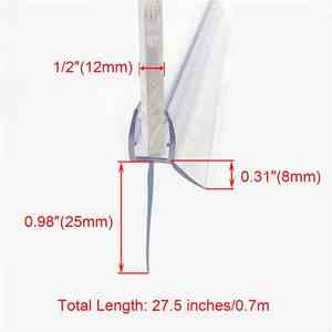 Tira de sellado de puerta de vidrio de <span class=keywords><strong>ducha</strong></span> sin marco Hydrorelax barrido de <span class=keywords><strong>goma</strong></span> de plástico impermeable <span class=keywords><strong>para</strong></span> <span class=keywords><strong>mampara</strong></span> de <span class=keywords><strong>Ducha</strong></span> - Product Image 5