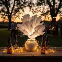Lampe LED en forme de fleur pour mariage, éclairage floral blanc chaud IP54, décoration intérieure et extérieure pour la maison, jardin, Pâques, Saint-Valentin