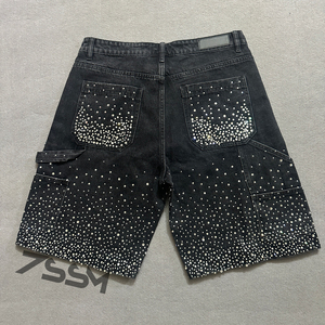 <span class=keywords><strong>Shorts</strong></span> in Denim personalizzato estate da <span class=keywords><strong>uomo</strong></span> stile Streetwear - Product Image 2