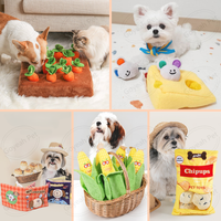 INS Style Squeaky Dog Snuffle Toy Interactive Crinkle Pet Nosework Toy pour Chiot