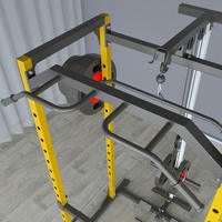 Squat Rack Frame Banco multifuncional Prensa Rack Barbell Rack Fitness Equipo de entrenamiento integral