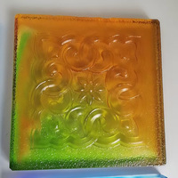 Blocs de verre en cristal transparent de haute qualité, couleur personnalisée, pour la construction, la décoration intérieure, blocs de verre texturés suspendus
