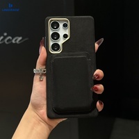 Dompet Kulit Penutup Ponsel Magnetik, Dompet Kulit Mewah, Casing Ponsel Kulit