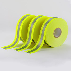 <span class=keywords><strong>Bande</strong></span> de sécurité d'avertissement ignifuge <span class=keywords><strong>rétro</strong></span> de résistance au feu <span class=keywords><strong>jaune</strong></span> fluorescent haute visibilité <span class=keywords><strong>bande</strong></span> <span class=keywords><strong>réfléchissante</strong></span> FR avec trous - Product Image 5