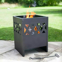Poêle de chauffage de camping carré personnalisé multi-spécifications foyer barbecue extérieur