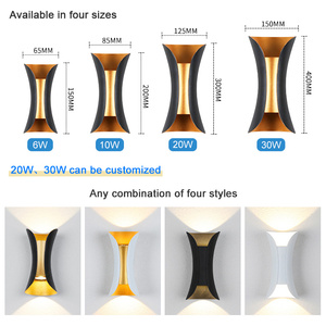 Nhà Máy Giá Không Thấm Nước Ngoài Trời Vườn Hiên Đèn Treo Tường Chiếu Sáng Được Trong Nhu Cầu Lớn Treo Tường Ngoài Trời Led Đèn Tường - Product Image 6