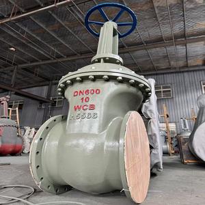 DN600 New Russian Standard Carbon Steel Absperr schieber WCB Flansch Langlebige und gut versiegelte industrielle Keils chieber aus Metall - Product Image 1