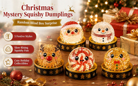 Jouet anti-stress de bureau, boîte surprise en forme de boulette de Noël à presser, texture cireuse simulée, jouet sensoriel pour adultes, cadeau