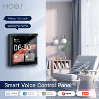 Contrôle central intelligent Wifi avec écran tactile de 4 pouces, contrôlé par l'application Tuya, avec Alexa intégré