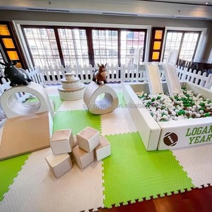 Area Giochi Morbida per Bambini Personalizzata a Prezzo di Fabbrica, Attrezzatura da Interno Viola con Piscina di Palline Quadrata e Macchinina Giocattolo per Feste per Bambini - Product Image 3