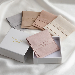 Custom Lovely Jewelry Pouch Microfiber Jewelry Packaging Bag with Custom Logo Factory High Quality - Product Image 4