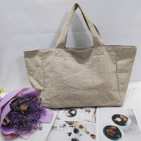 Sac fourre-tout en coton grande taille pour la vente en gros, sacs à main en lin, sac de courses personnalisable