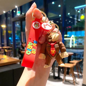 2025 dessin animé Mario <span class=keywords><strong>Luigi</strong></span> Yoshi porte-clés 3D poupée pendentif clé de voiture Anti-perte accessoires porte-clés promotionnel enfants cadeaux porte-clés - Product Image 3