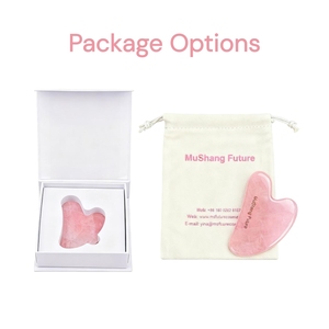 Mushang Rose Quartz Pierre <span class=keywords><strong>de</strong></span> Jade Naturelle Masseur Facial Gua Sha Outil Double Rouleaux <span class=keywords><strong>pour</strong></span> <span class=keywords><strong>le</strong></span> <span class=keywords><strong>Massage</strong></span> du <span class=keywords><strong>Visage</strong></span> et du Cou Anti-âge Minceur - Product Image 3